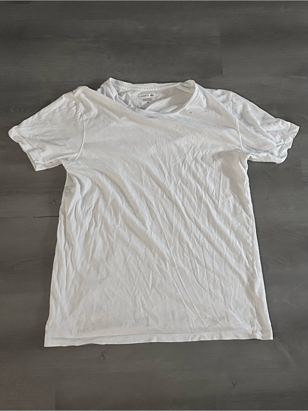 Lacoste White Crew Neck Men's Sport Underwear T-Shirt Size M